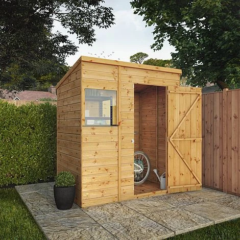Waltons 6' X 4' Outdoor Tongue & Groove Pent Roof Modular Repositionable Shiplap Garden Storage Shed 4 Waltons 6' X 4' Outdoor Tongue & Groove Pent Roof Modular Repositionable Shiplap Garden Storage Shed - Image 2