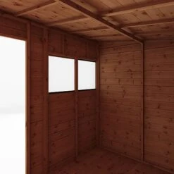 Waltons 8' X 6' Outdoor Tongue & Groove Pent Roof Modular Repositionable Shiplap Garden Storage Shed -PlantHub Shop SI 001 004 0125 8x6 Shiplap Pent Detail002