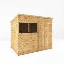 Waltons 8' X 6' Outdoor Tongue & Groove Pent Roof Modular Repositionable Shiplap Garden Storage Shed -PlantHub Shop SI 001 004 0125 8x6 Shiplap Pent MainDC