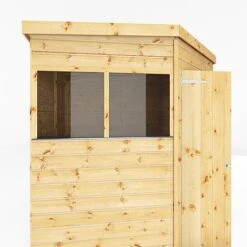 Waltons 7' X 7' Outdoor Shiplap Tongue & Groove Flat Roof Garden Corner Storage Shed 17 Waltons 7' X 7' Outdoor Shiplap Tongue & Groove Flat Roof Garden Corner Storage Shed -PlantHub Shop SI 001 004 0127 7x7 Shiplap Corner Shed Detail004