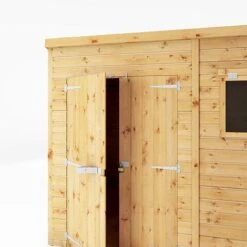 Waltons 10 X 6 Premium Shiplap Tongue And Groove Pent Roof Garden Storage Shed -PlantHub Shop SI 001 004 0128 10x6 Premium Shiplap Pent Detail0022