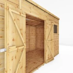 Waltons 12' X 6' Premium Shiplap Pent Roof Garden Shed -PlantHub Shop SI 001 004 0129 12x6 Premium Shiplap Pent Detail001