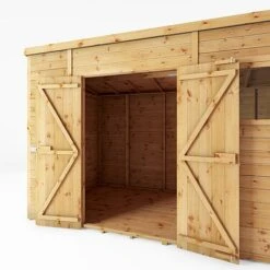 Waltons 12' X 6' Premium Shiplap Pent Roof Garden Shed -PlantHub Shop SI 001 004 0129 12x6 Premium Shiplap Pent Detail002