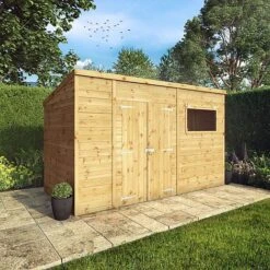 Waltons 12' X 6' Premium Shiplap Pent Roof Garden Shed -PlantHub Shop SI 001 004 0129 12x6 Premium Shiplap Pent MG2D MainDC