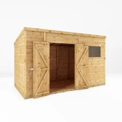 Waltons 12' X 6' Premium Shiplap Pent Roof Garden Shed -PlantHub Shop SI 001 004 0129 12x6 Premium Shiplap Pent MainDO