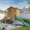 Waltons 5' X 5' Children's Tulip Playhouse With Tower & Slide -PlantHub Shop SI 002 001 0007 Tulip Playhouse Tower Slide Mercia Garden 1 2