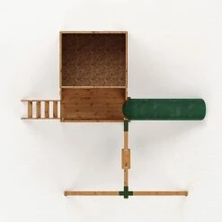 Waltons 5' X 5' Children's Tulip Playhouse With Tower & Activity Set -PlantHub Shop SI 002 001 0008 Tulip Playhouse Tower and Slide Activity Plan Studio