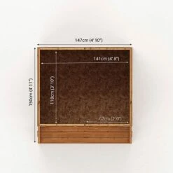 5 X 5 Waltons Honeypot Poppy Apex Wooden Playhouse 11 5 X 5 Waltons Honeypot Poppy Apex Wooden Playhouse -PlantHub Shop SI 002 001 0022 Poppy Playhouse Floor