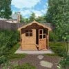 5 X 5 Waltons Honeypot Poppy Apex Wooden Playhouse -PlantHub Shop SI 002 001 0022 Poppy Playhouse Garden Scene 300dpi