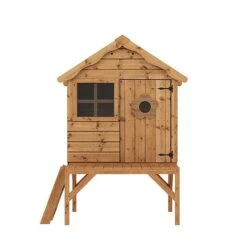 Waltons 4 X 4 Wooden Snug Garden Shed Playhouse With Tower -PlantHub Shop SI 002 001 0043 Snug Playhouse with Tower Front Studio 2