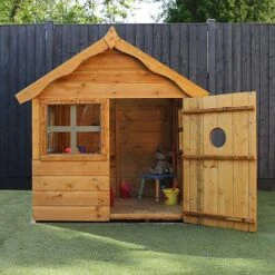 Waltons 4 X 4 Snug Apex Garden Wooden Playhouse -PlantHub Shop SI 002 002 0001 300dpi Propped 1