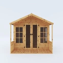 Waltons 8' X 8' Apex Summerhouse With Veranda -PlantHub Shop SI 003 001 0005 8x8 Wessex Summerhouse Front