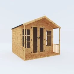 Waltons 8' X 8' Apex Summerhouse With Veranda -PlantHub Shop SI 003 001 0005 8x8 Wessex Summerhouse MainDC