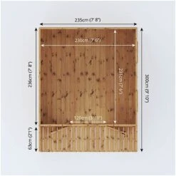 Waltons 10' X 8' Apex Summerhouse With Veranda 16 Waltons 10' X 8' Apex Summerhouse With Veranda -PlantHub Shop SI 003 001 0006 10x8 Wessex Summerhouse Floor Plan 300dpi 01