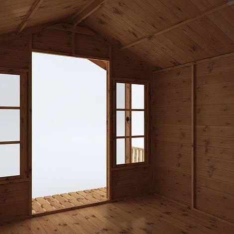 Waltons 12' X 8' Apex Summerhouse With Veranda 6 Waltons 12' X 8' Apex Summerhouse With Veranda - Image 4