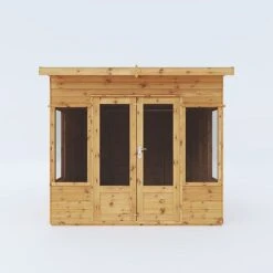 Waltons 8 X 8 Wooden Garden Shiplap Tongue And Groove Helios Summerhouse Garden Room -PlantHub Shop SI 003 001 0008 8x8 Helios Summerhouse Front