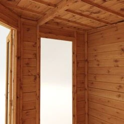 Waltons 7 X 7 Wooden Outdoor Shiplap Tongue And Groove Premier Corner Garden Summerhouse -PlantHub Shop SI 003 001 00137 7x7 Premium Corner Summerhouse Studio Detail003