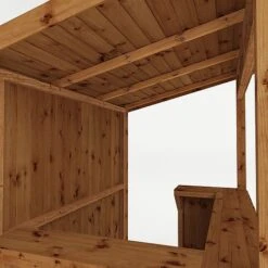 Waltons 6' X 4' Pressure Treated Garden Bar -PlantHub Shop SI 003 001 0077 4x6 PT Outdoor Bar Detail002