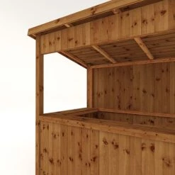 Waltons 6' X 4' Pressure Treated Garden Bar -PlantHub Shop SI 003 001 0077 4x6 PT Outdoor Bar Detail003