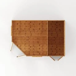 Waltons 12' X 8' Corner Summerhouse With Side Shed -PlantHub Shop SI 003 001 0078 12x8 Corner Summerhouse with Side Shed Studio Plan