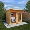 Waltons 8' X 6' Pent Summerhouse -PlantHub Shop SI 003 001 0080 8x6 Pent Summerhouse Waltons Garden 4 DO