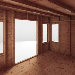 Waltons 12 X 8 Premium Shiplap Tongue And Groove Helios Curved Roof Wooden Garden Summerhouse -PlantHub Shop SI 003 001 0089 12x8 Helios Summerhouse Detail001