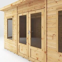 Waltons 12 X 8 Premium Shiplap Tongue And Groove Helios Curved Roof Wooden Garden Summerhouse -PlantHub Shop SI 003 001 0089 12x8 Helios Summerhouse Detail003