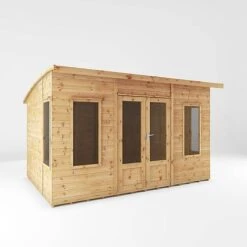Waltons 12 X 8 Premium Shiplap Tongue And Groove Helios Curved Roof Wooden Garden Summerhouse -PlantHub Shop SI 003 001 0089 12x8 Helios Summerhouse MainDC