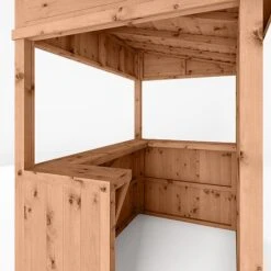 Waltons 9' X 4' Premium Pressure Treated Garden Bar - 2 Styles Available 13 Waltons 9' X 4' Premium Pressure Treated Garden Bar - 2 Styles Available -PlantHub Shop SI 003 001 0092 Pressure Treated Pent 4x6 Bar Detail0021