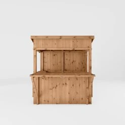 Waltons 6' X 4' Premium Pressure Treated Garden Bar - 2 Styles Available 13 Waltons 6' X 4' Premium Pressure Treated Garden Bar - 2 Styles Available -PlantHub Shop SI 003 001 0094 Pressure Treated Pent 4x6 Bar with Shutter Pack Front