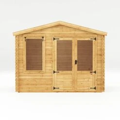 Waltons 2.6m X 3.3m 19mm Log Cabin 18 Waltons 2.6m X 3.3m 19mm Log Cabin -PlantHub Shop SI 006 001 0021 2.6mx3.3m Log Cabin 19mm Studio Front