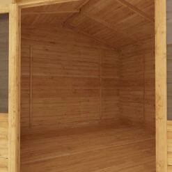 4m X 4m Corner Cabin - 28mm Double Glazed 13 4m X 4m Corner Cabin - 28mm Double Glazed -PlantHub Shop SI 006 004 0084 4mx4m The Holly Corner Log Cabin 44mm Studio Detail001