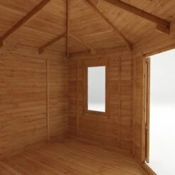 4m X 4m Corner Cabin - 28mm Double Glazed 14 4m X 4m Corner Cabin - 28mm Double Glazed -PlantHub Shop SI 006 004 0084 4mx4m The Holly Corner Log Cabin 44mm Studio Detail002