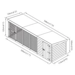 Waltons 12' X 4' Dog Run And Kennel -PlantHub Shop SI 010 001 0004 300dpi 14