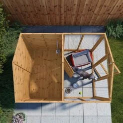 Waltons 8' X 6' Dog Kennel And Run -PlantHub Shop SI 010 001 0005 8x6 Dog Run Waltons Garden 4 Aerial
