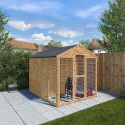 Waltons 8' X 6' Dog Kennel And Run -PlantHub Shop SI 010 001 0005 8x6 Dog Run Waltons Garden 4 DC