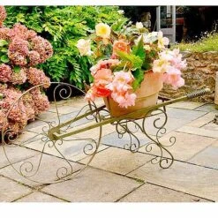Wheelbarrow Plant Stand