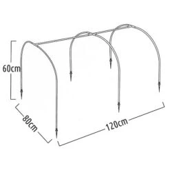 Idooka Polytunnel And Pop Up Greenhouse Cold Frame - Hoops Grow Tunnel -PlantHub Shop Silhouette17