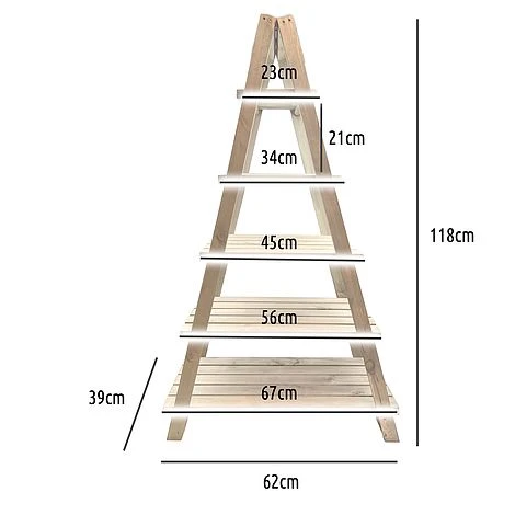 Idooka Natural Ladder Storage Shelves 6 Idooka Natural Ladder Storage Shelves - Image 4
