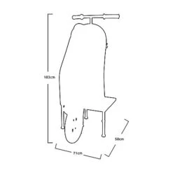 Idooka Small Scooter End Tables Garden Decoration -PlantHub Shop Silhouette4