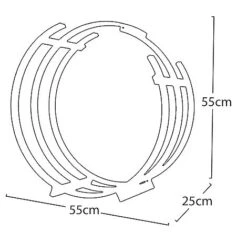Idooka Wood Basket Log Store Firewood Rack -PlantHub Shop Silhouette6