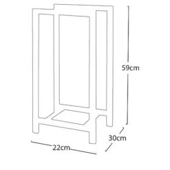 Idooka Wood Basket Log Store Firewood Rack -PlantHub Shop Silhouette7
