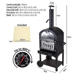 Idooka Woodfired Pizza Oven & Charcoal BBQ -PlantHub Shop Silhoutte