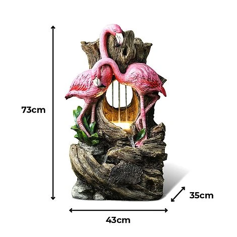 Flamingo LED Garden Water Feature 4 Flamingo LED Garden Water Feature - Image 2