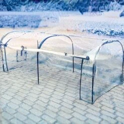 Idooka Polytunnel And Pop Up Greenhouse Cold Frame - Hoops Grow Tunnel -PlantHub Shop Snowy20Patio