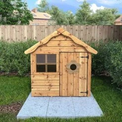 Waltons 4 X 4 Snug Apex Garden Wooden Playhouse -PlantHub Shop Snug20Standard20Unpainted20Garden20Scene20007