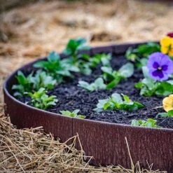 Straightcurve Flex - Garden Edging 100mm Bundle Of 10 Weathering Steel -PlantHub Shop Straightcurve Flex Garden Edging Flexline 100 3