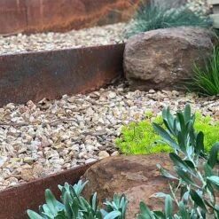 Straightcurve Flex - Raised Garden Bed 240mm Set Of 2 Weathering Steel -PlantHub Shop Straightcurve Flex Raised Garden Bed Flexline 240 2 1