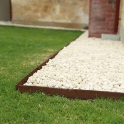 Straightcurve Rigid - Garden Edging 100mm Bundle Of 6 Weathering Steel