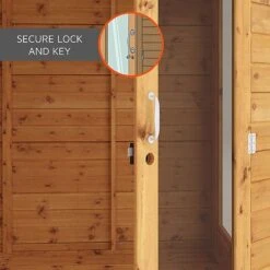 Waltons 7 X 7 Wooden Outdoor Shiplap Tongue And Groove Premier Corner Garden Summerhouse -PlantHub Shop Summerhouses Secure Lock and Key Waltons